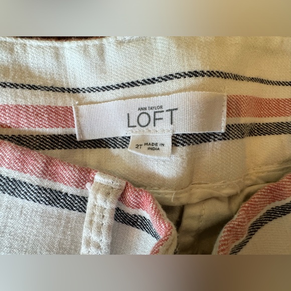 Extremely comfortable Loft Linen/Cotton blend flowy pants, sz 2! - Picture 4 of 7